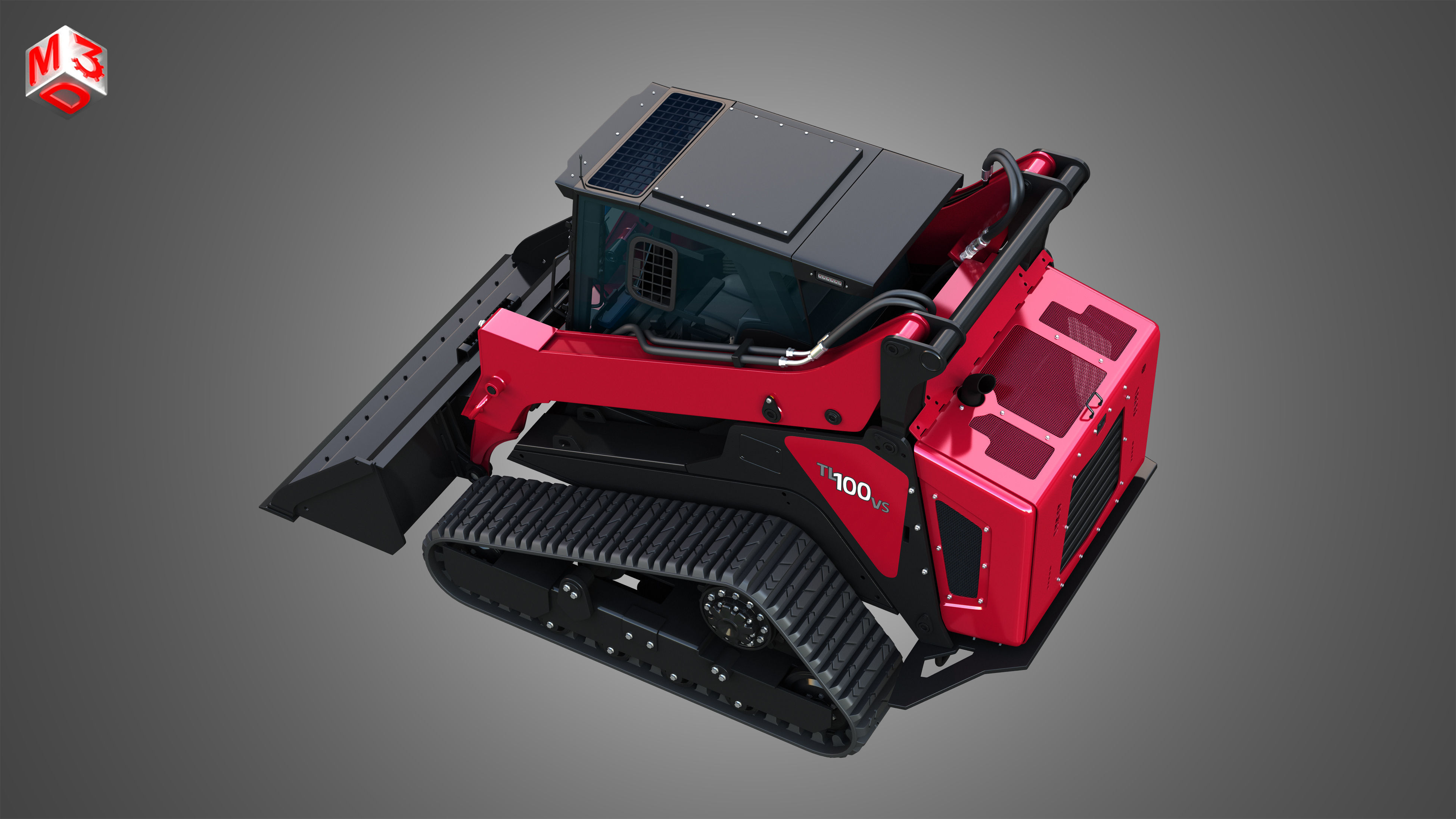 TL100VS Compact Track Loader - Bucket 3D model_21