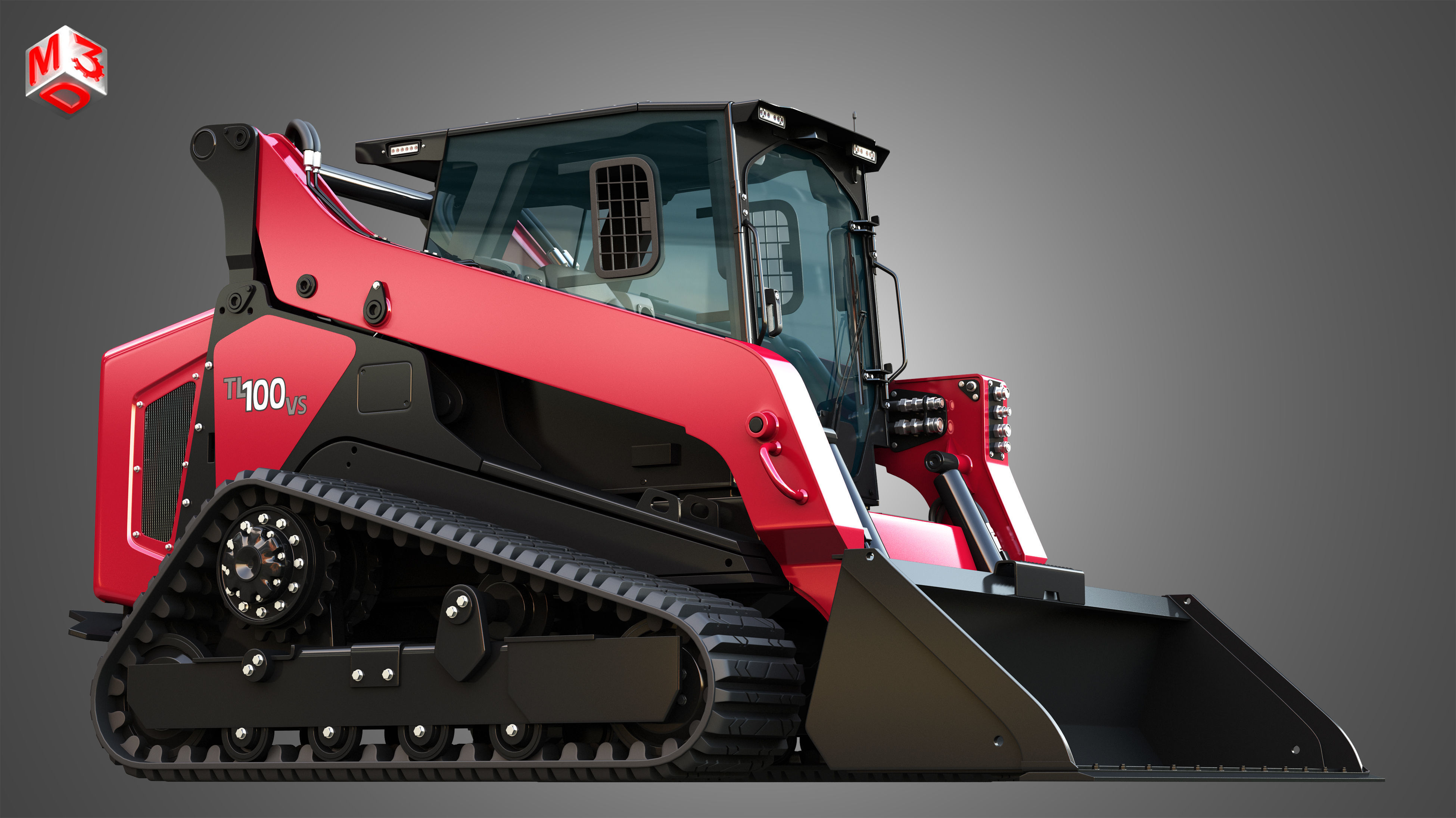 TL100VS Compact Track Loader - Bucket 3D model_8