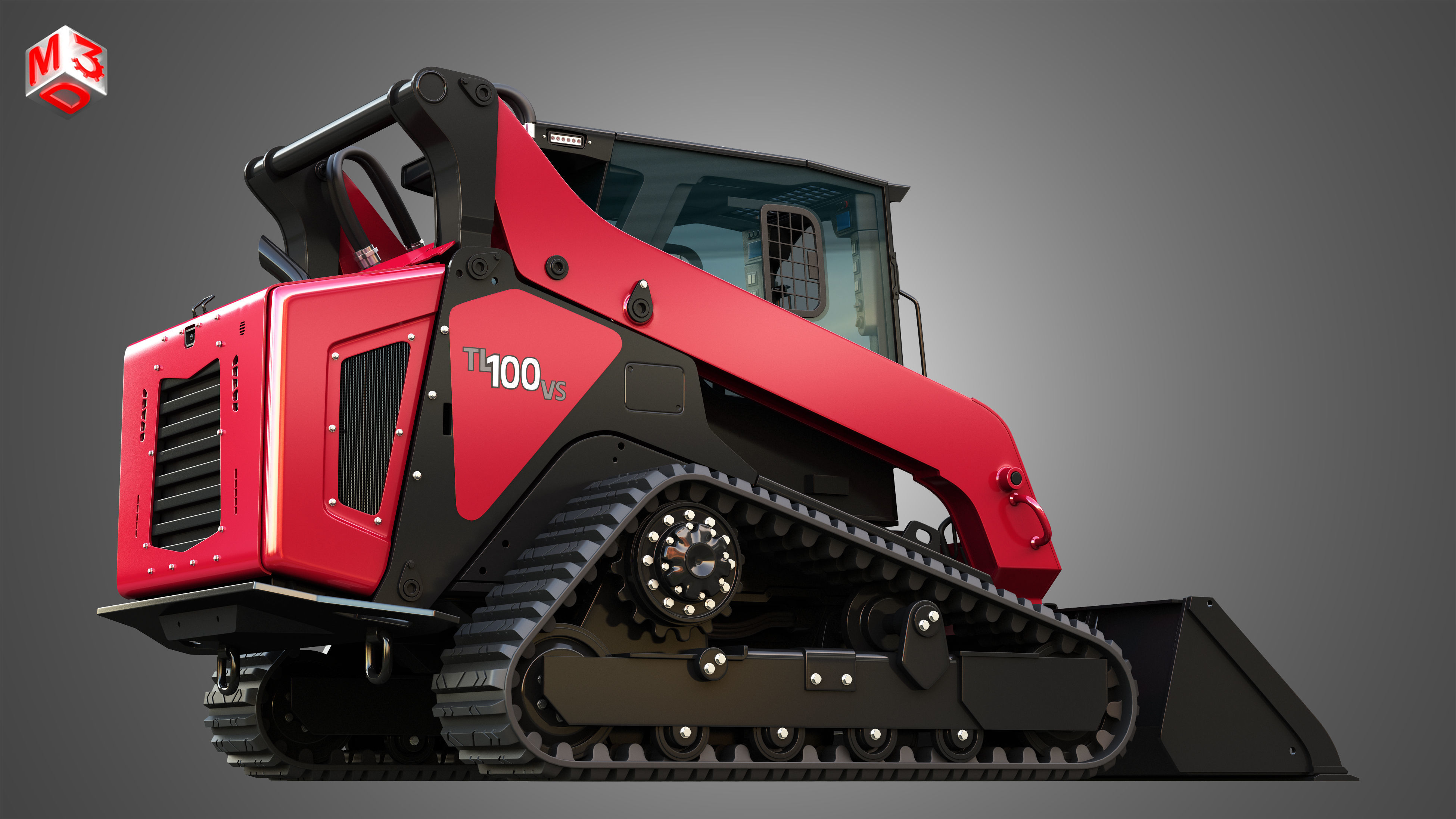 TL100VS Compact Track Loader - Bucket 3D model_7