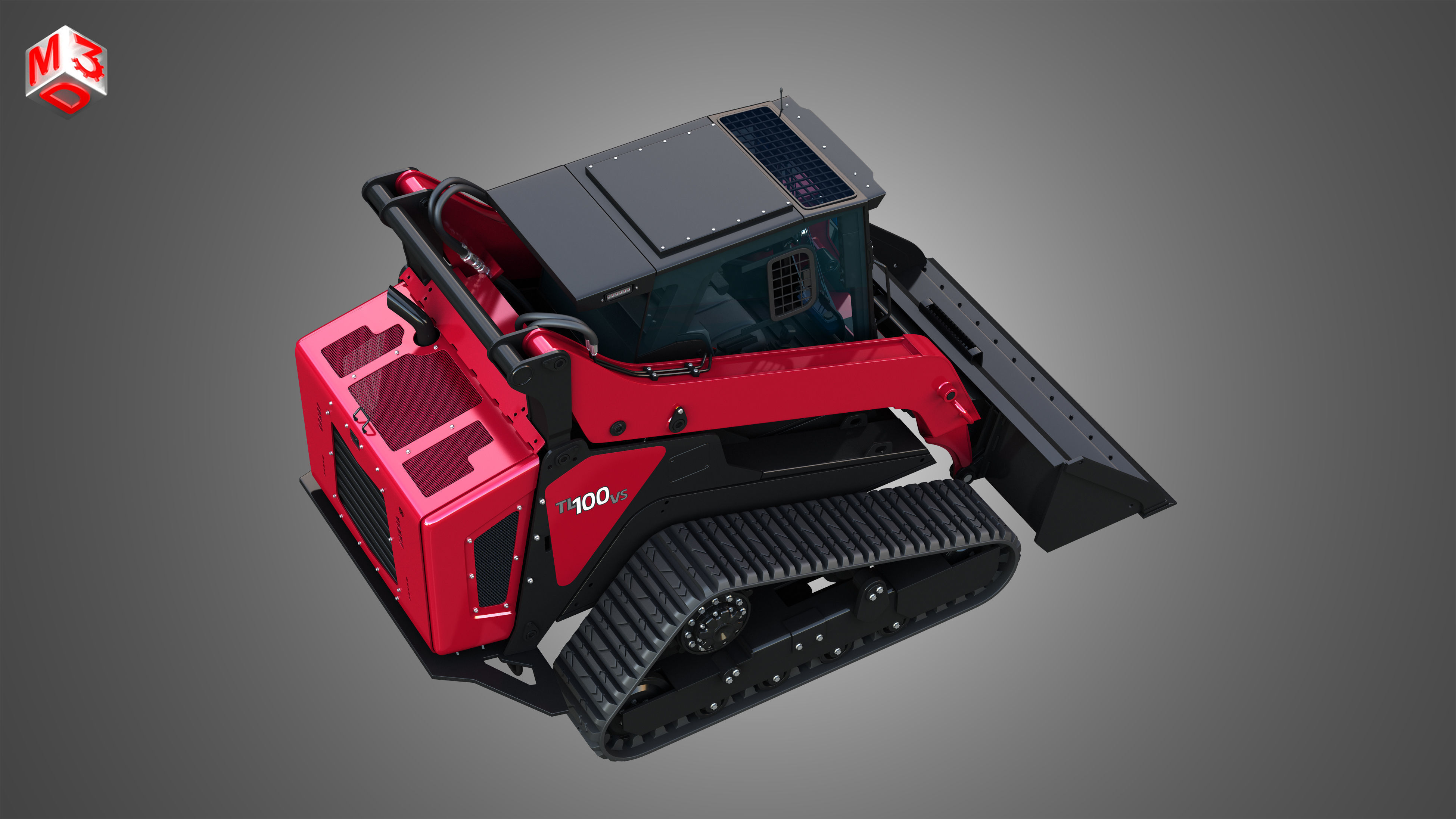 TL100VS Compact Track Loader - Bucket 3D model_19