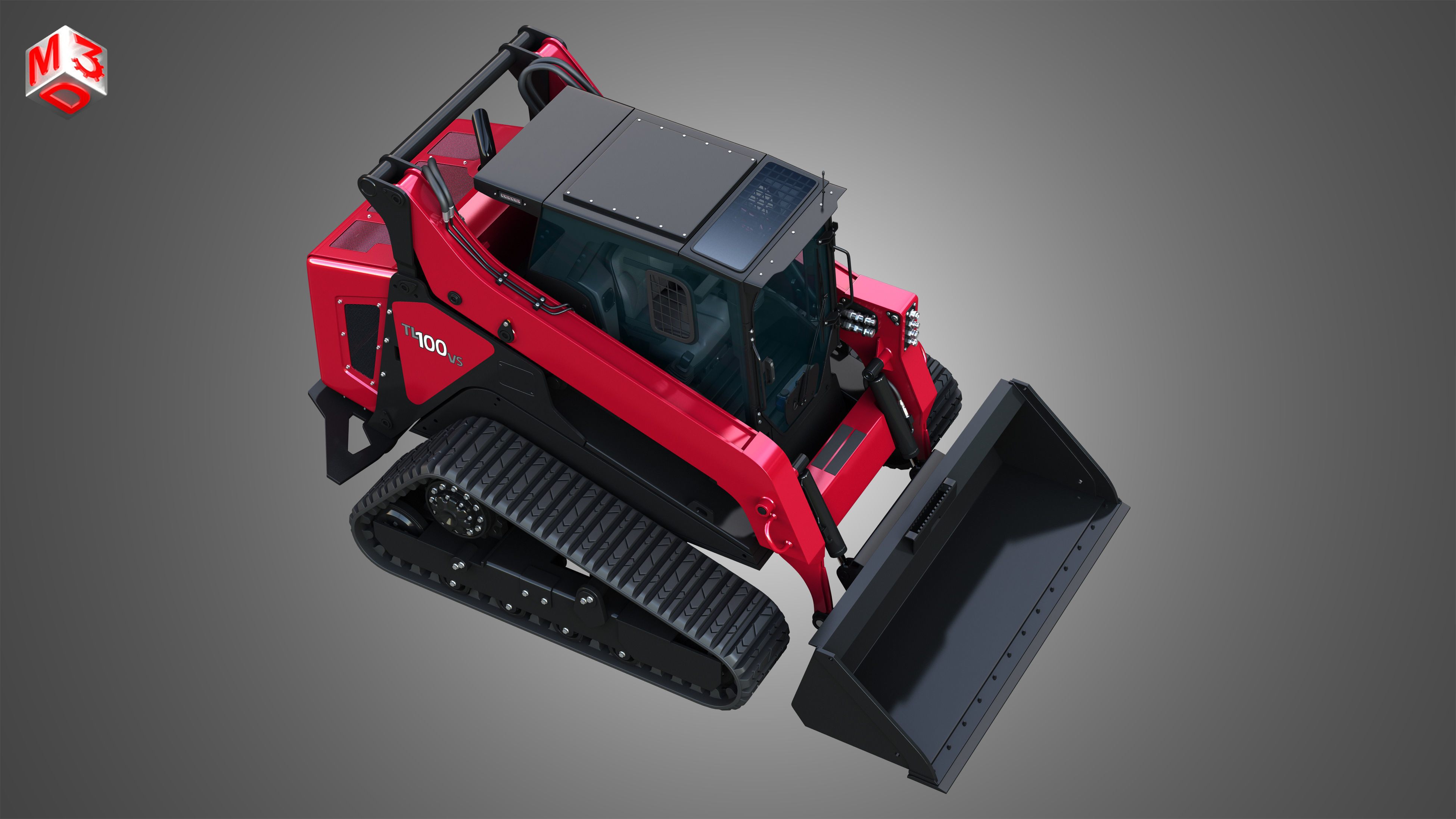 TL100VS Compact Track Loader - Bucket 3D model_20