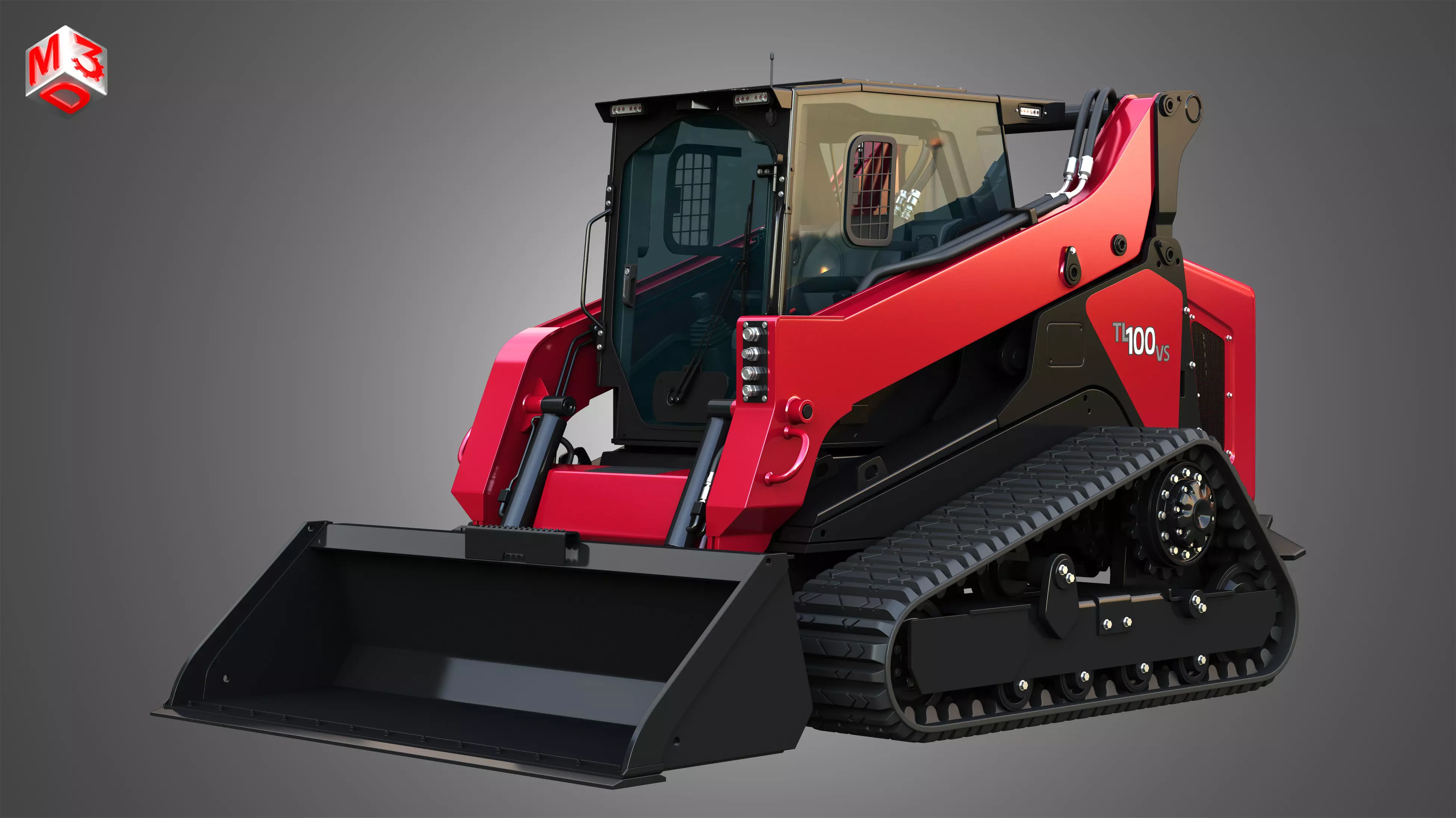 TL100VS Compact Track Loader - Bucket 3D model_0
