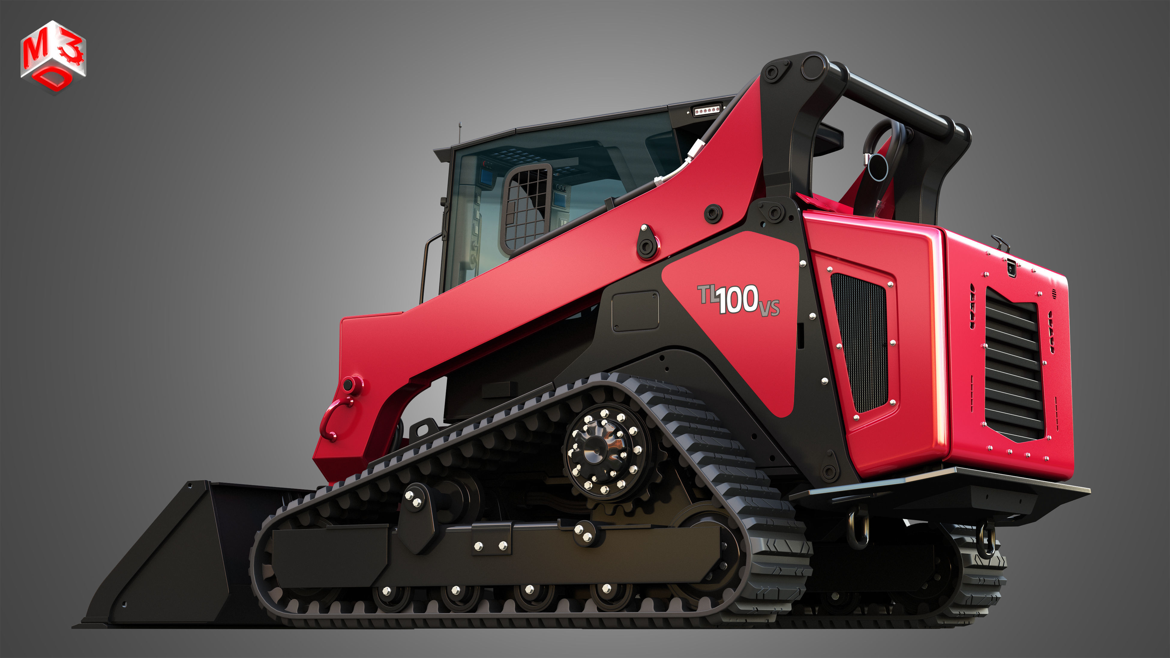 TL100VS Compact Track Loader - Bucket 3D model_9