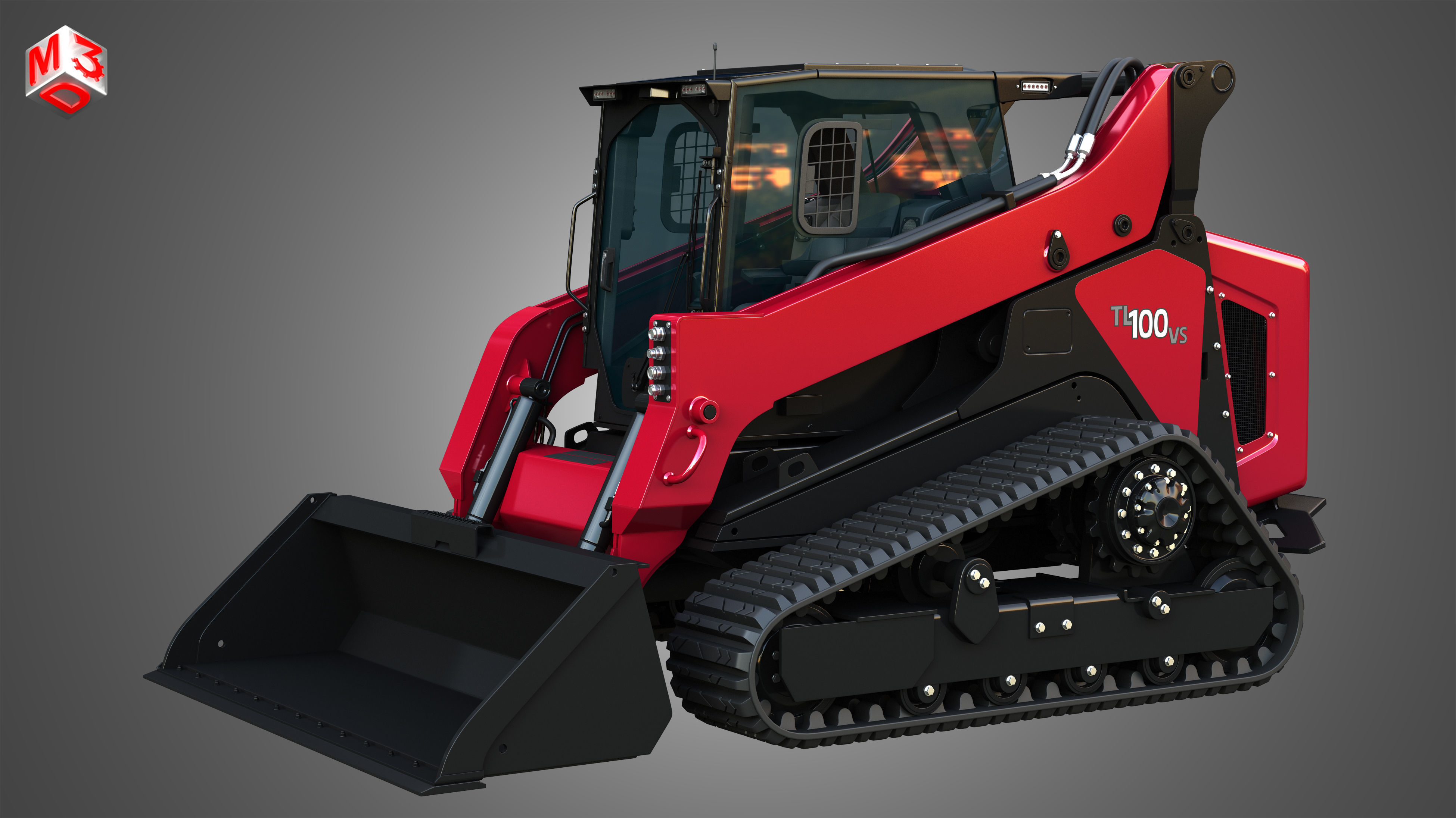 TL100VS Compact Track Loader - Bucket 3D model_14