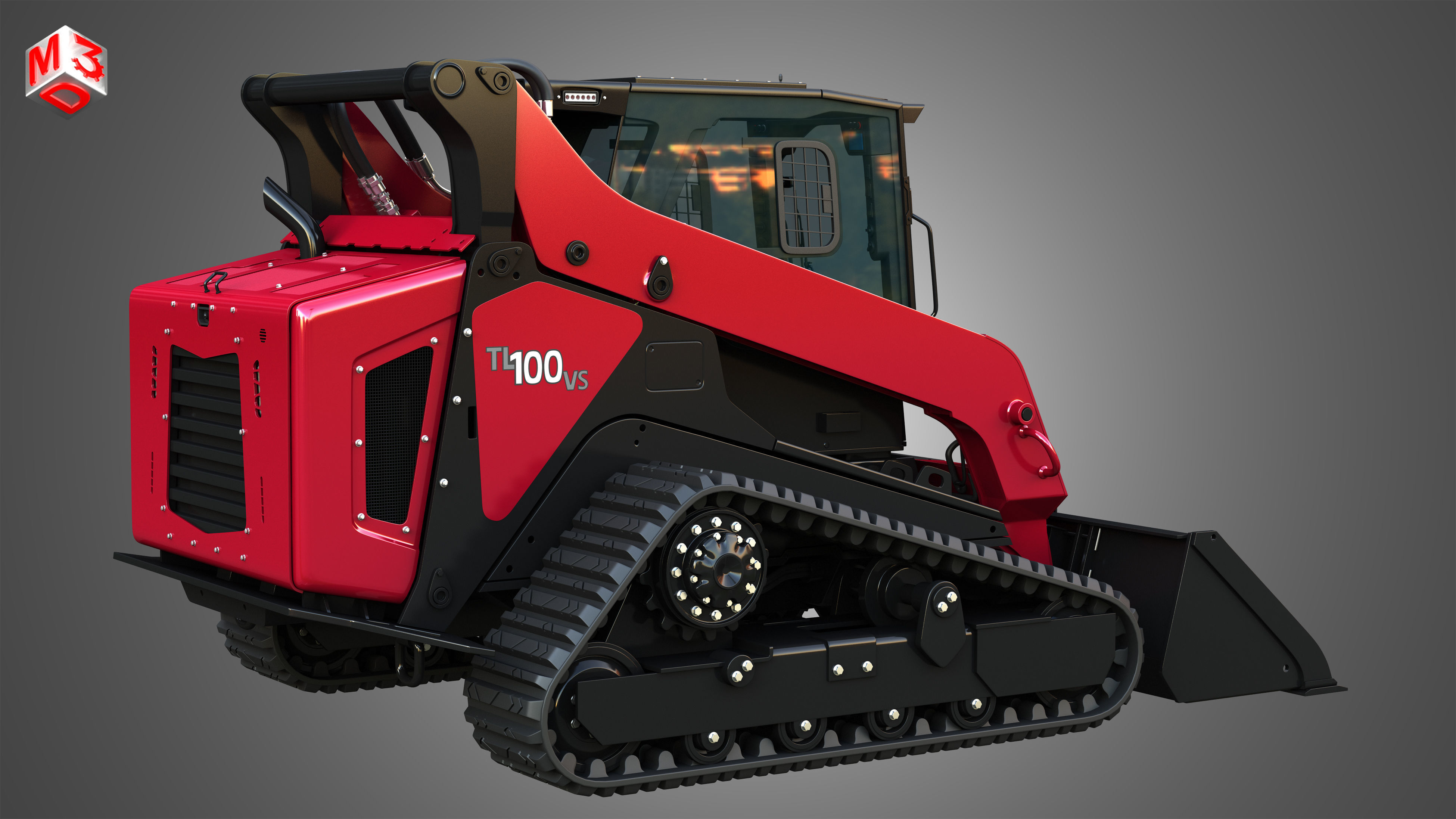 TL100VS Compact Track Loader - Bucket 3D model_15