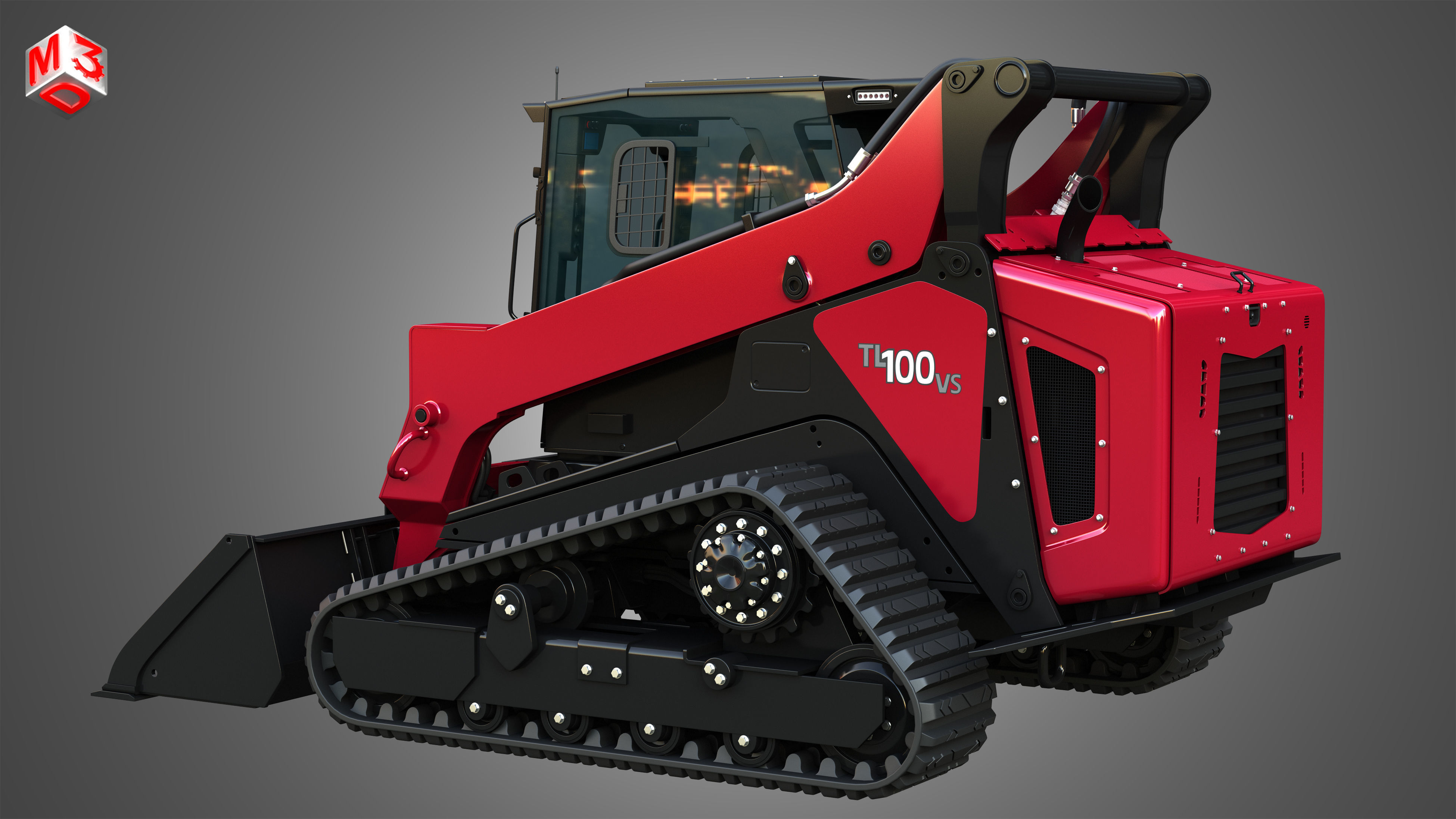 TL100VS Compact Track Loader - Bucket 3D model_17
