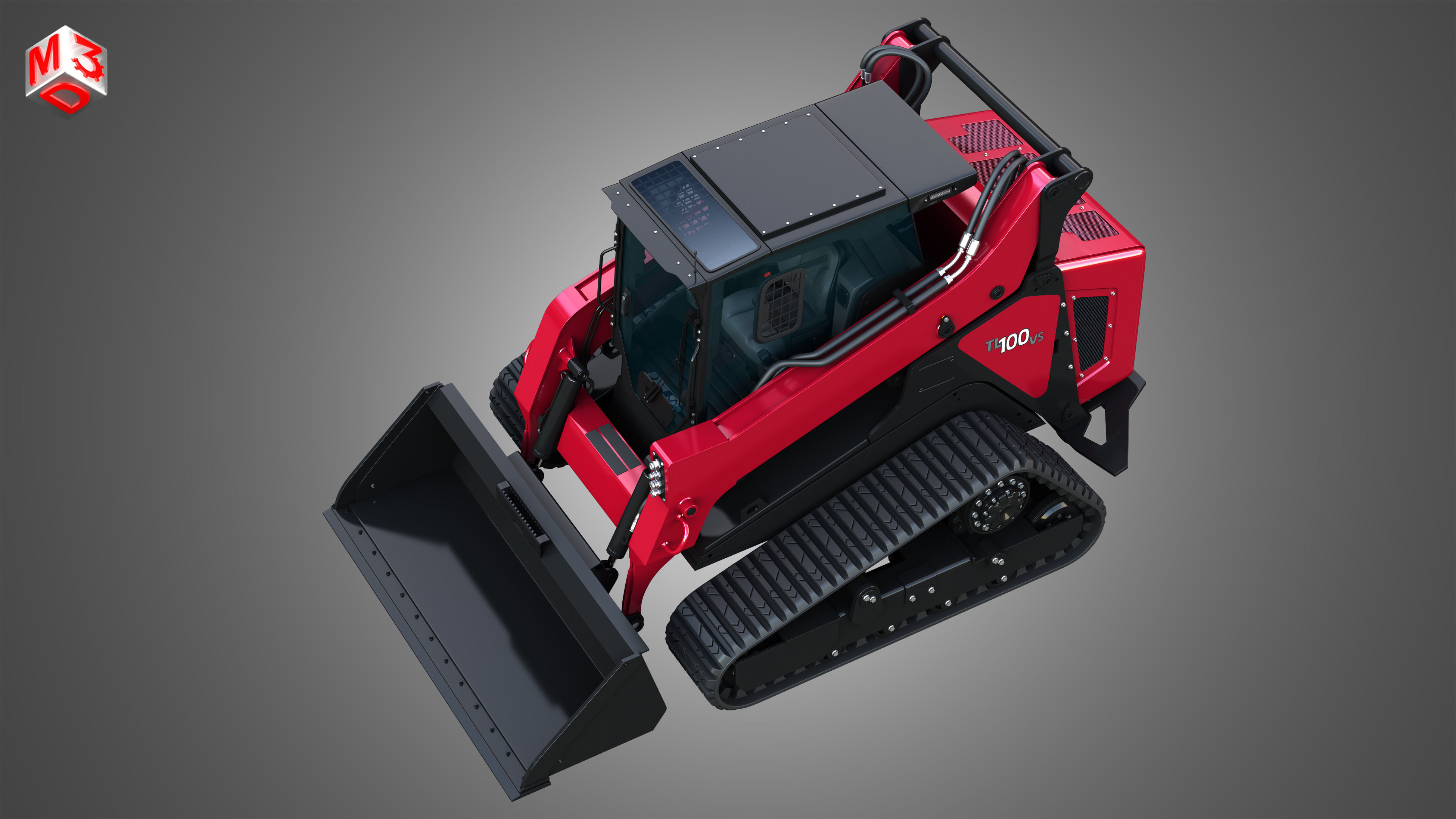 TL100VS Compact Track Loader - Bucket 3D model_18