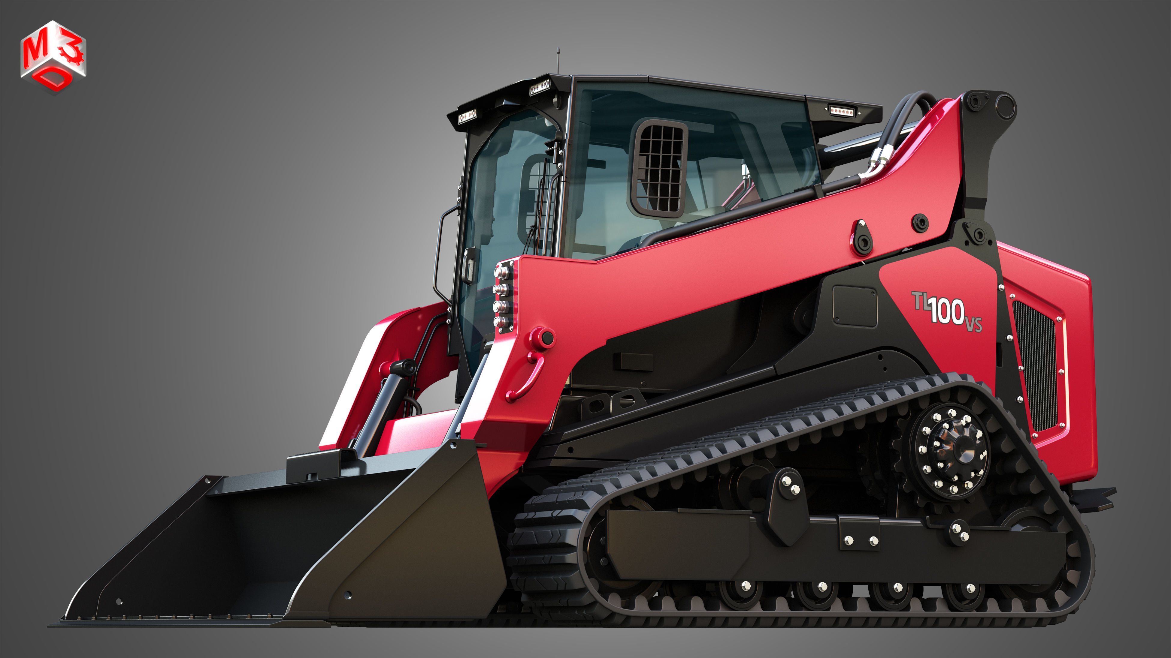 TL100VS Compact Track Loader - Bucket 3D model_6