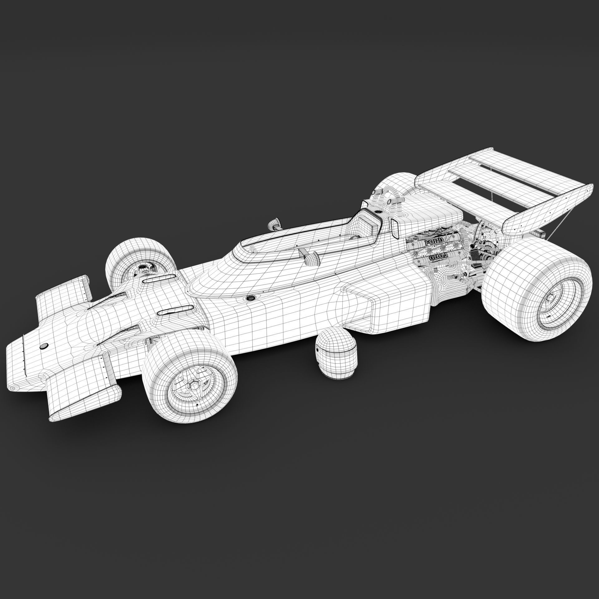 Lotus Type 72 Formula-1 3D model_8