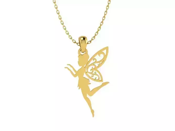 Fairy Silhouette Pendant 1