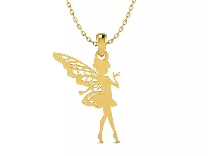 Fairy Silhouette Pendant 2