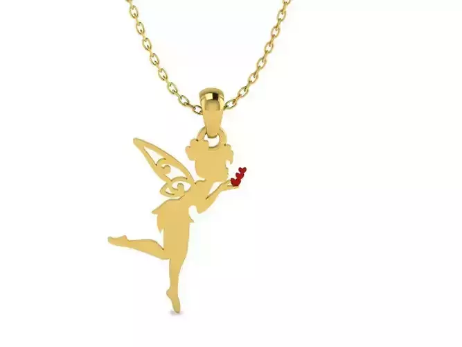 Fairy Silhouette Pendant 3