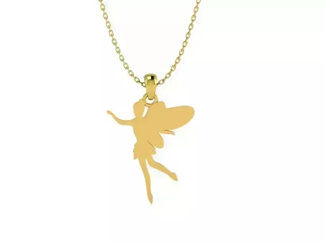Fairy Silhouette Pendant 4