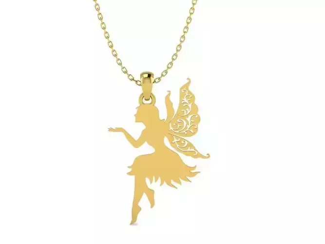Fairy Silhouette Pendant 5