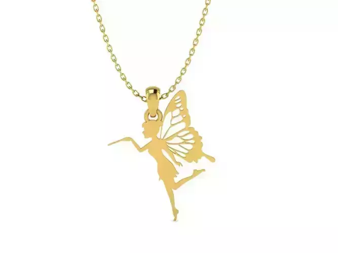 Fairy Silhouette Pendant 7