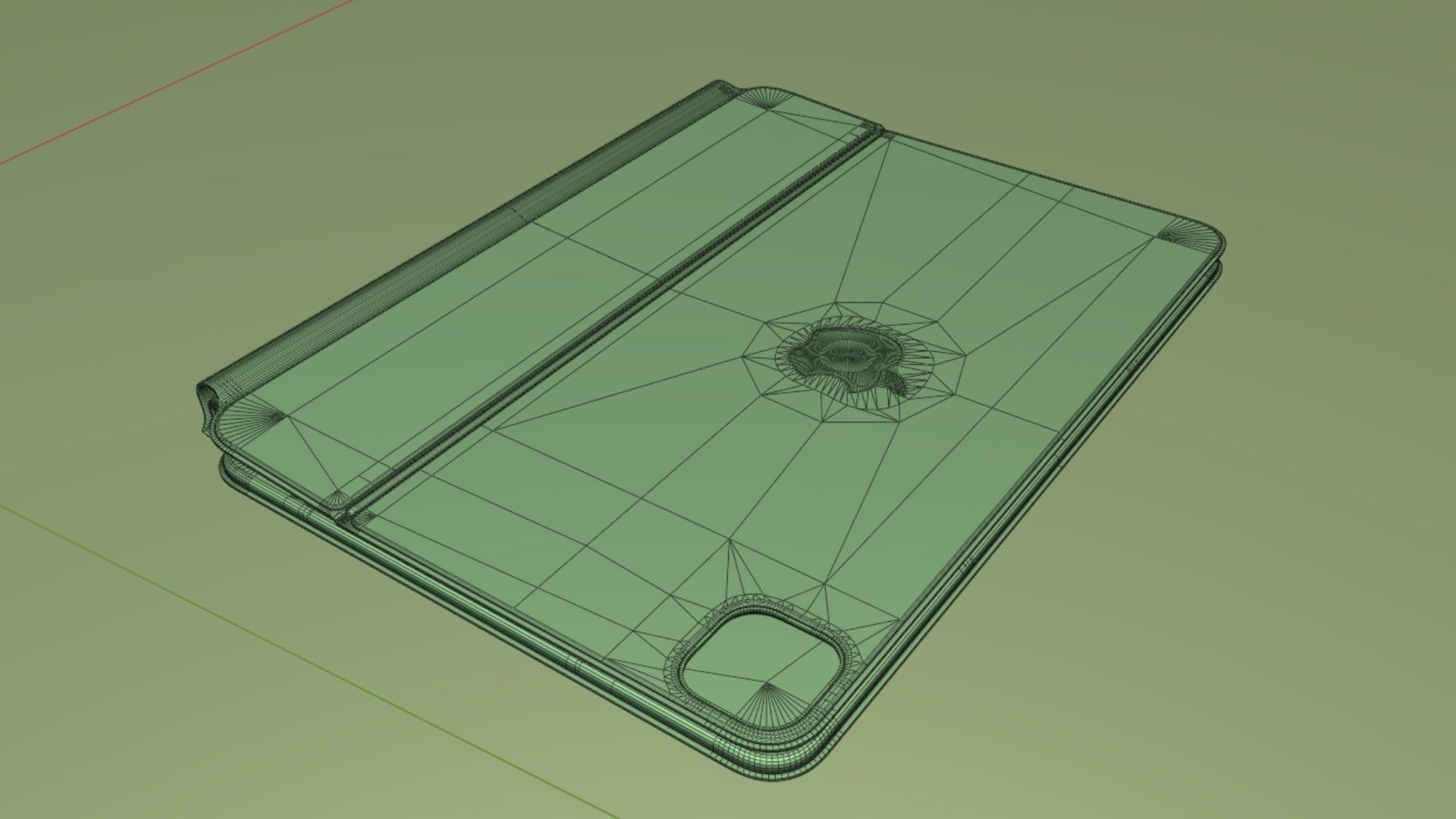 Apple iPad Air 2024 in Purple full Collection 3D model_16