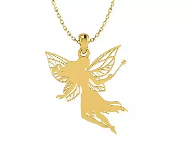 Fairy Silhouette Pendant 8