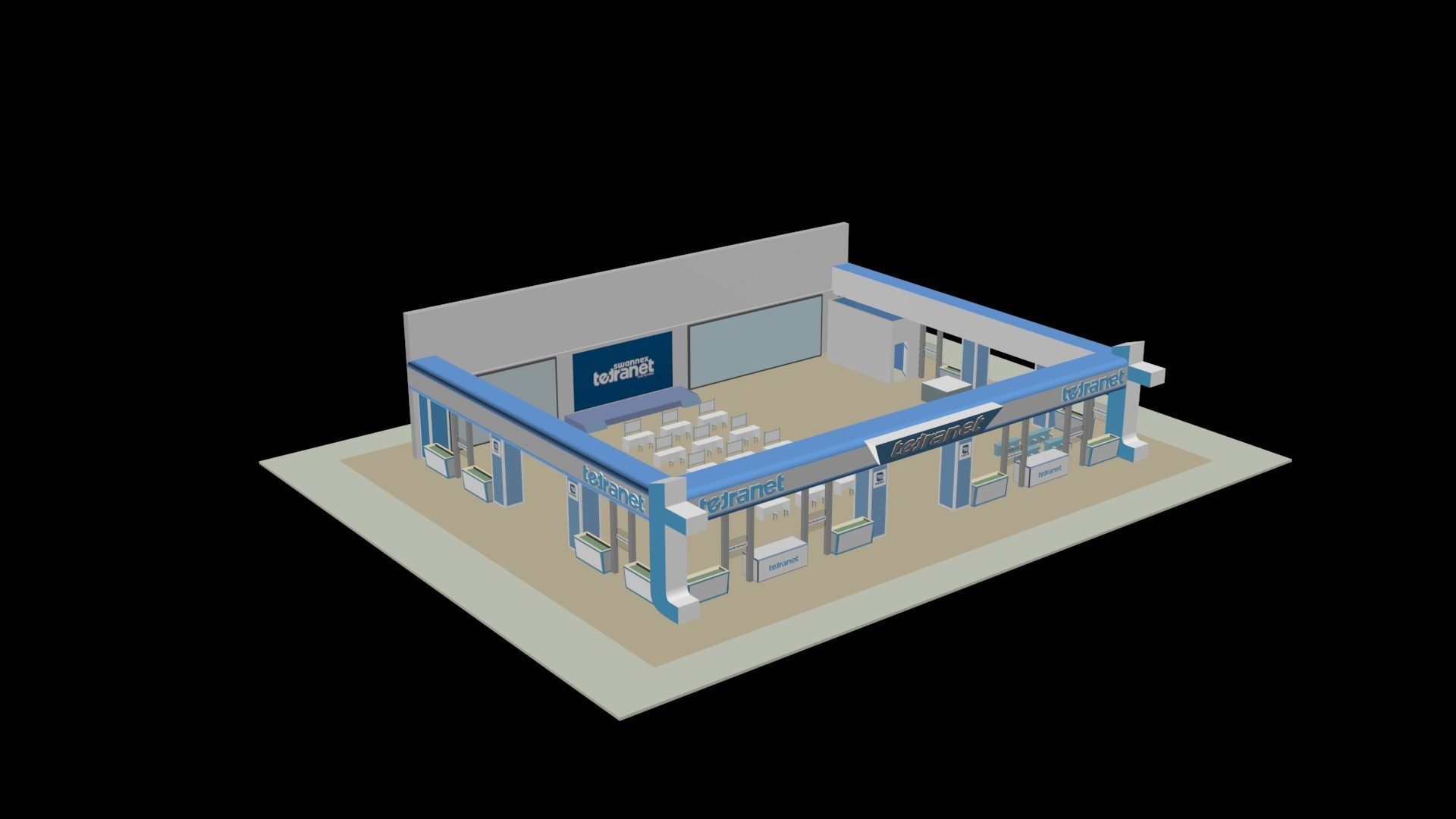TetraNet Stand 3D model_5
