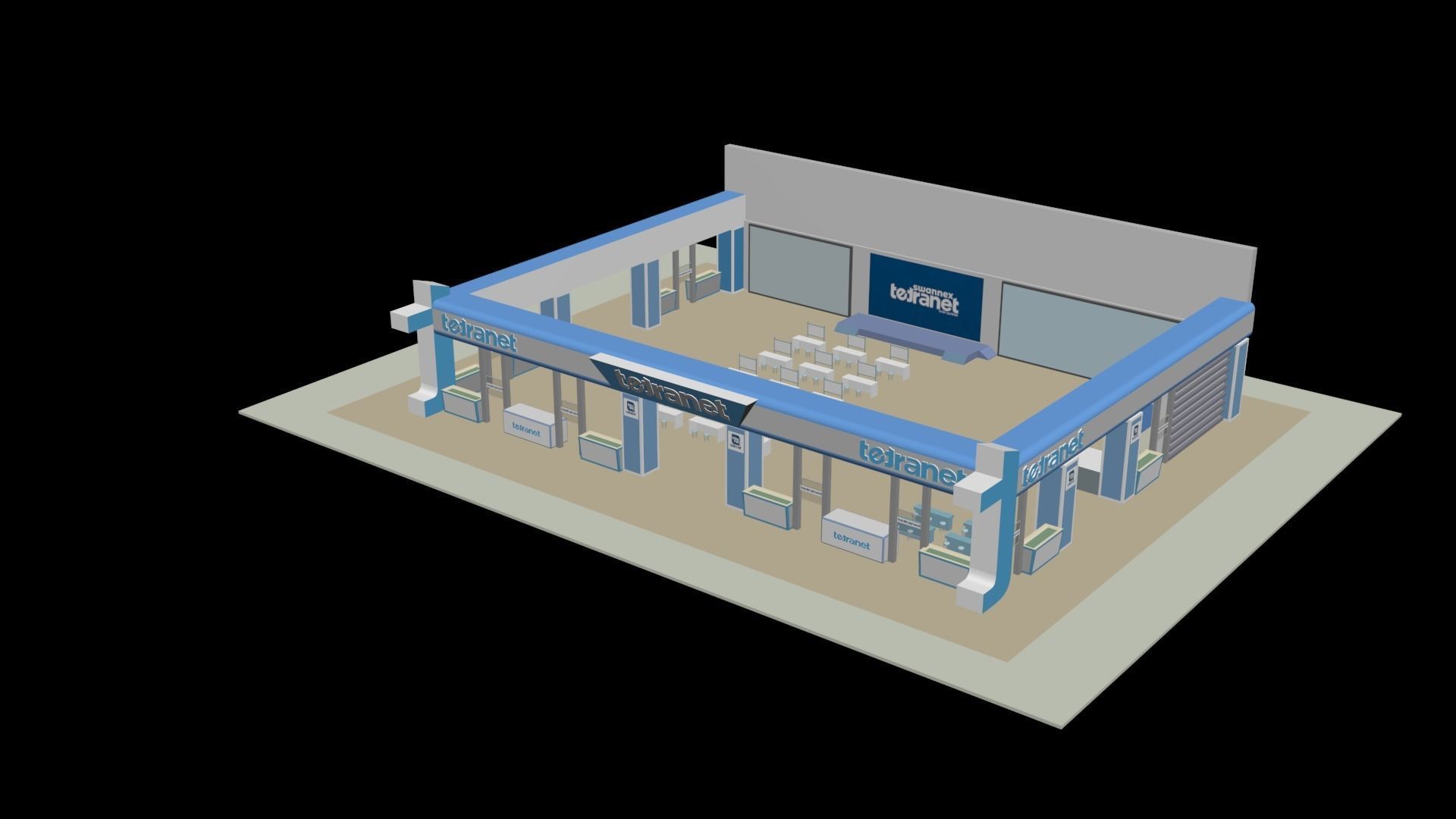 TetraNet Stand 3D model_6