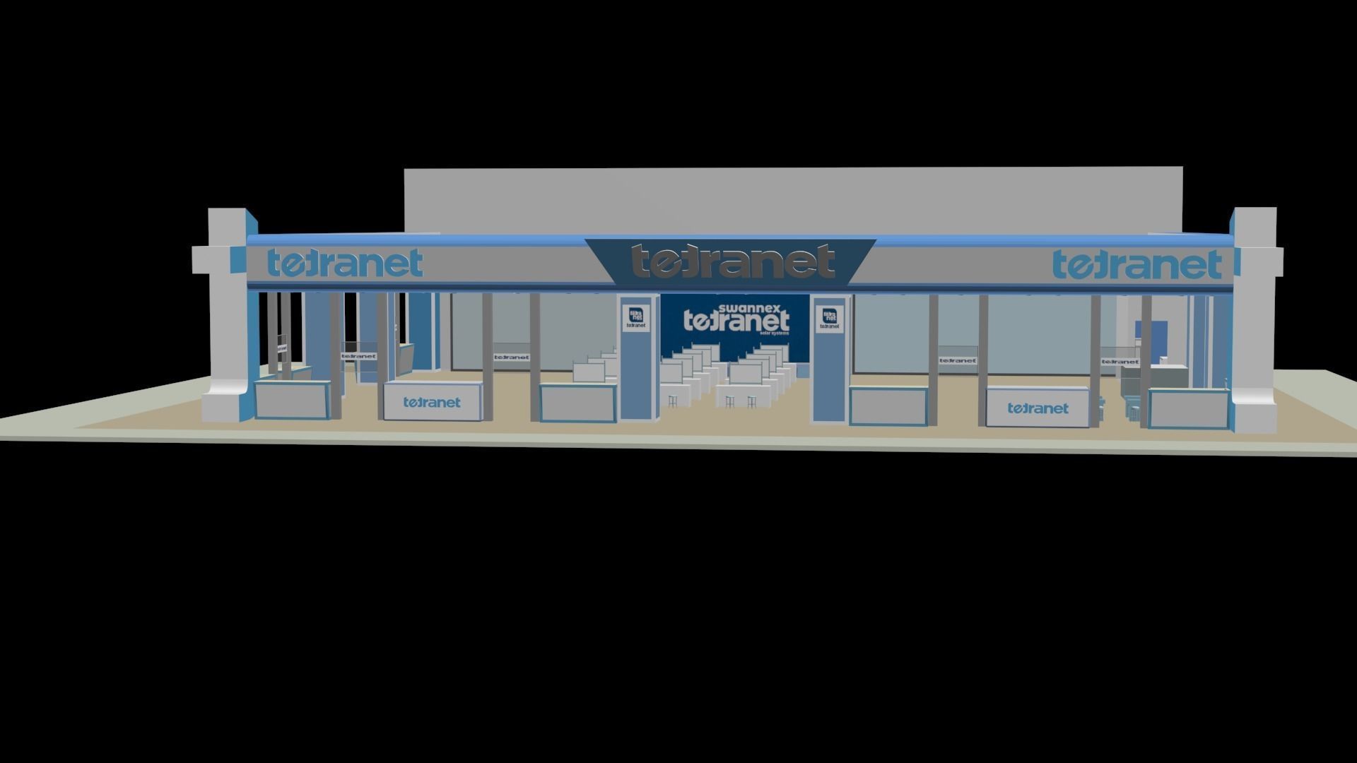 TetraNet Stand 3D model_7