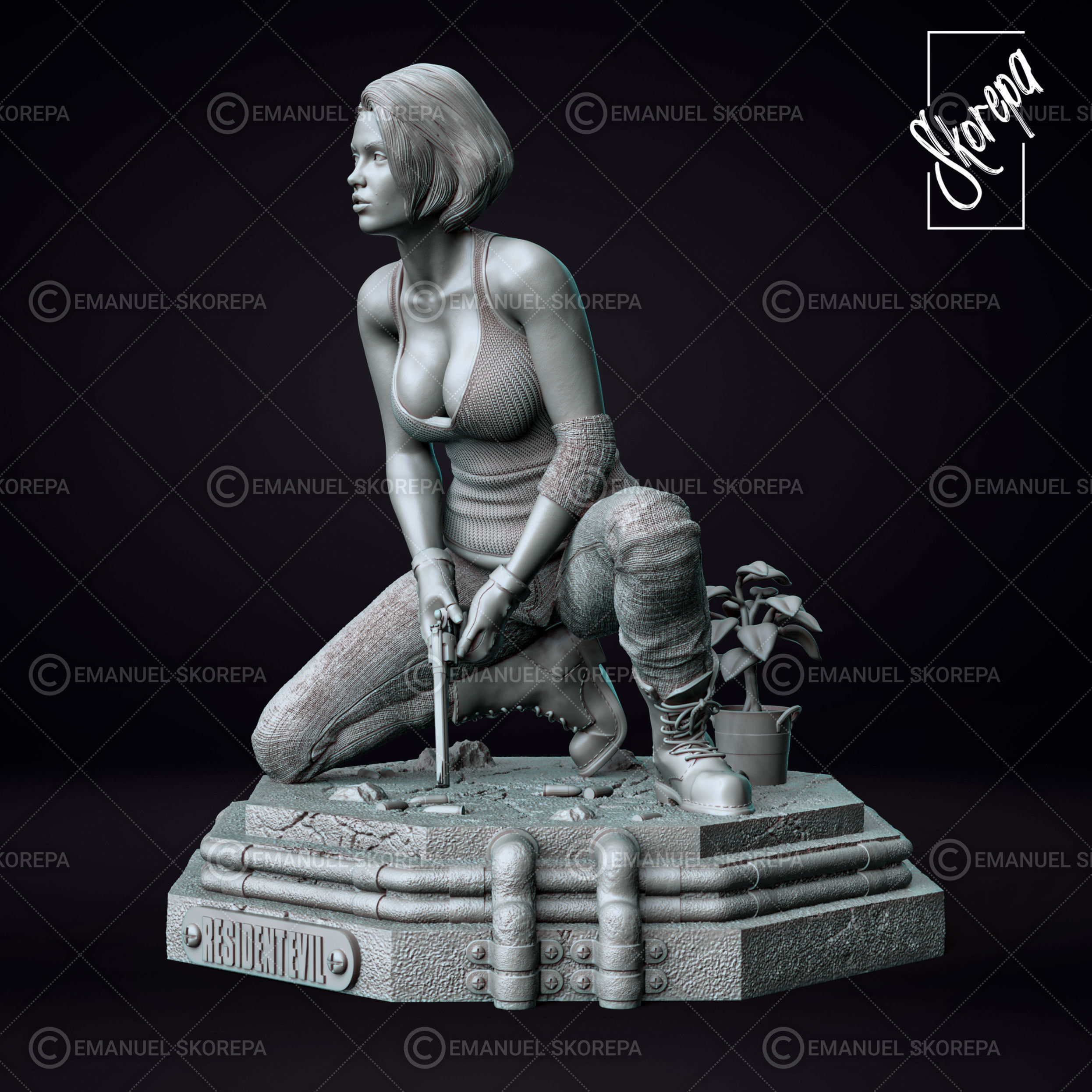 JILL VALENTINE 3D print model_2