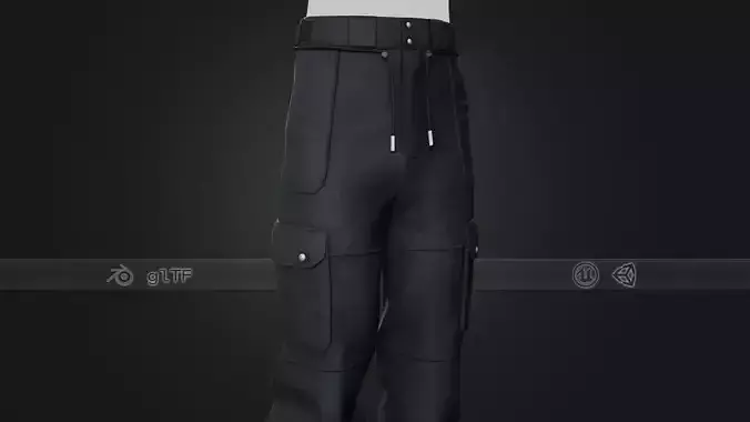 Black Snowboard Pants Style 2 