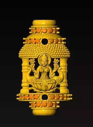 NAGASH LAKSHMI PENDENT  3D print model