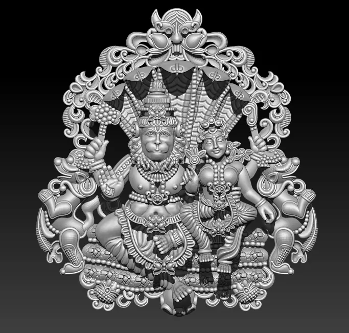 Narsimha And Laxmi ji 3D print model