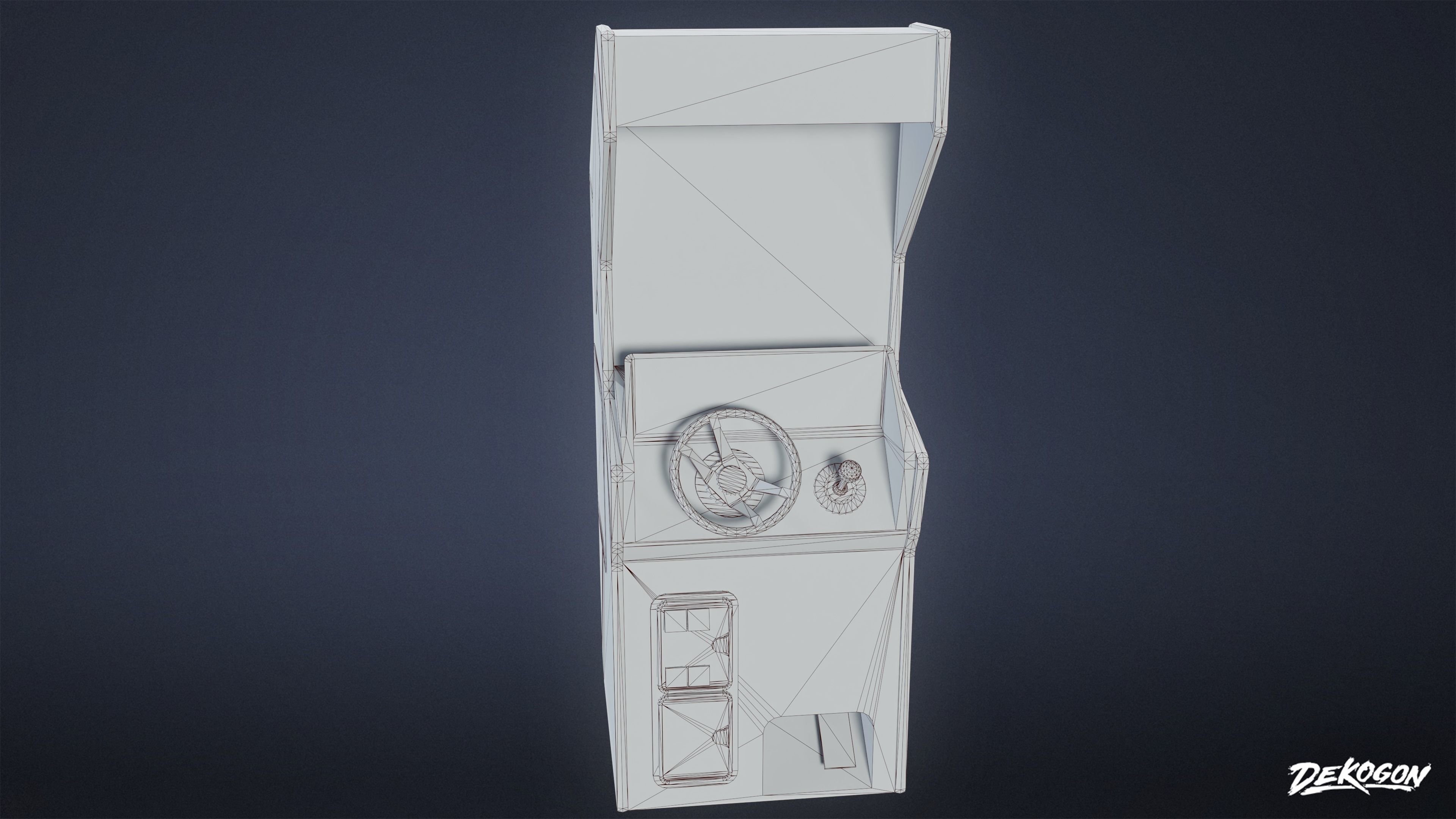 ARCADE - Arcade Cabinet 06 - LOW POLY Low-poly 3D model_1