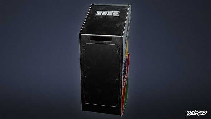 ARCADE - Arcade Cabinet 06 - LOW POLY Low-poly 3D model 5