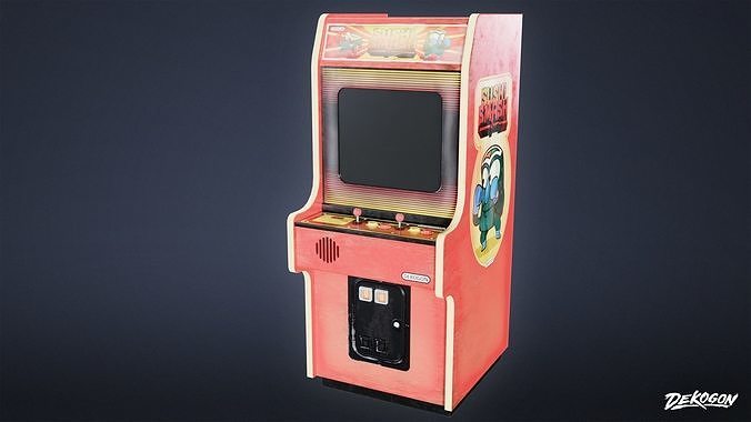 ARCADE - Arcade Cabinet 07 - LOW POLY Low-poly 3D model