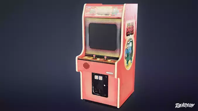 ARCADE - Arcade Cabinet 07 - LOW POLY Low-poly 3D model