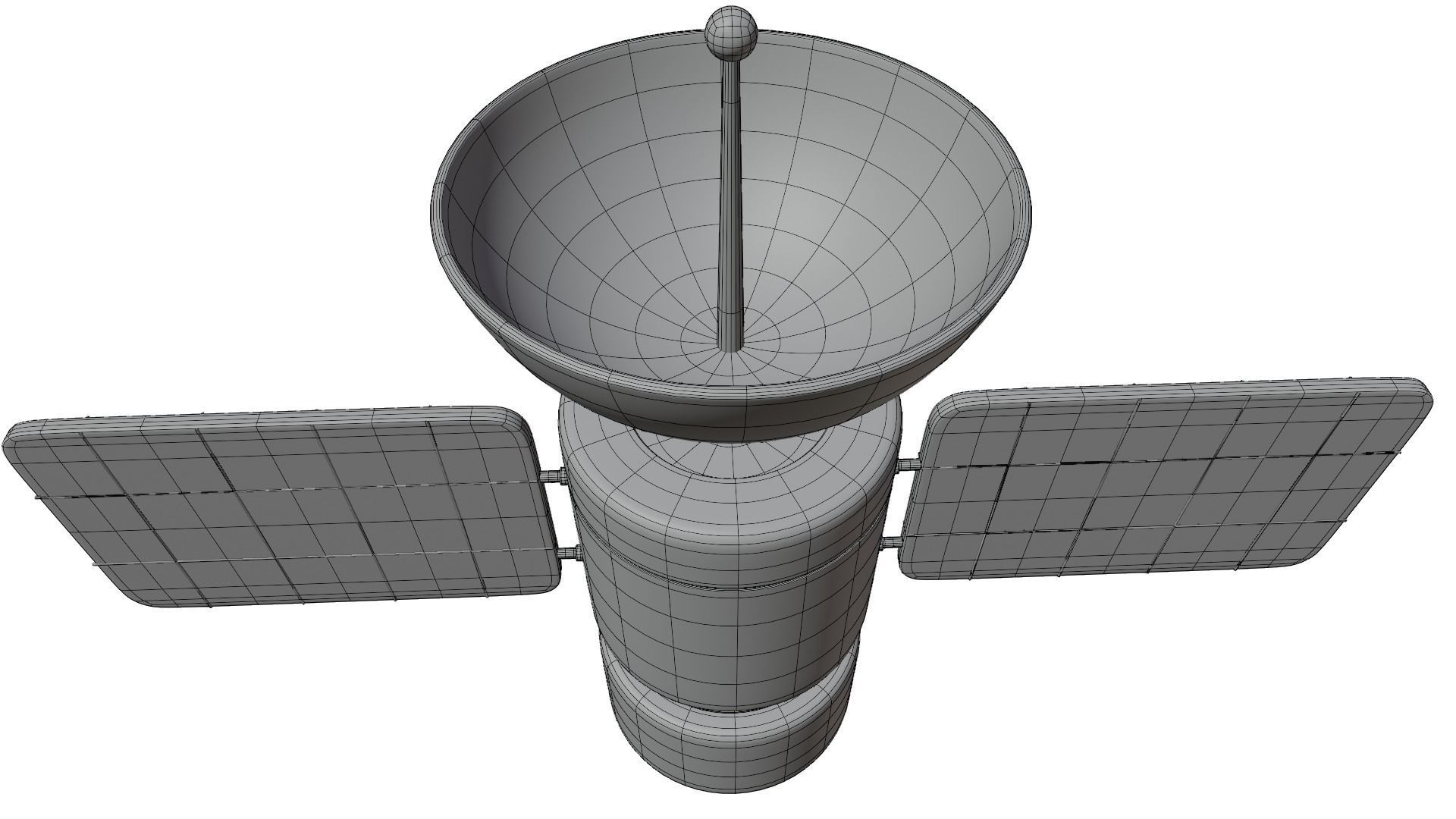 Cartoon Satellite 3D model_17