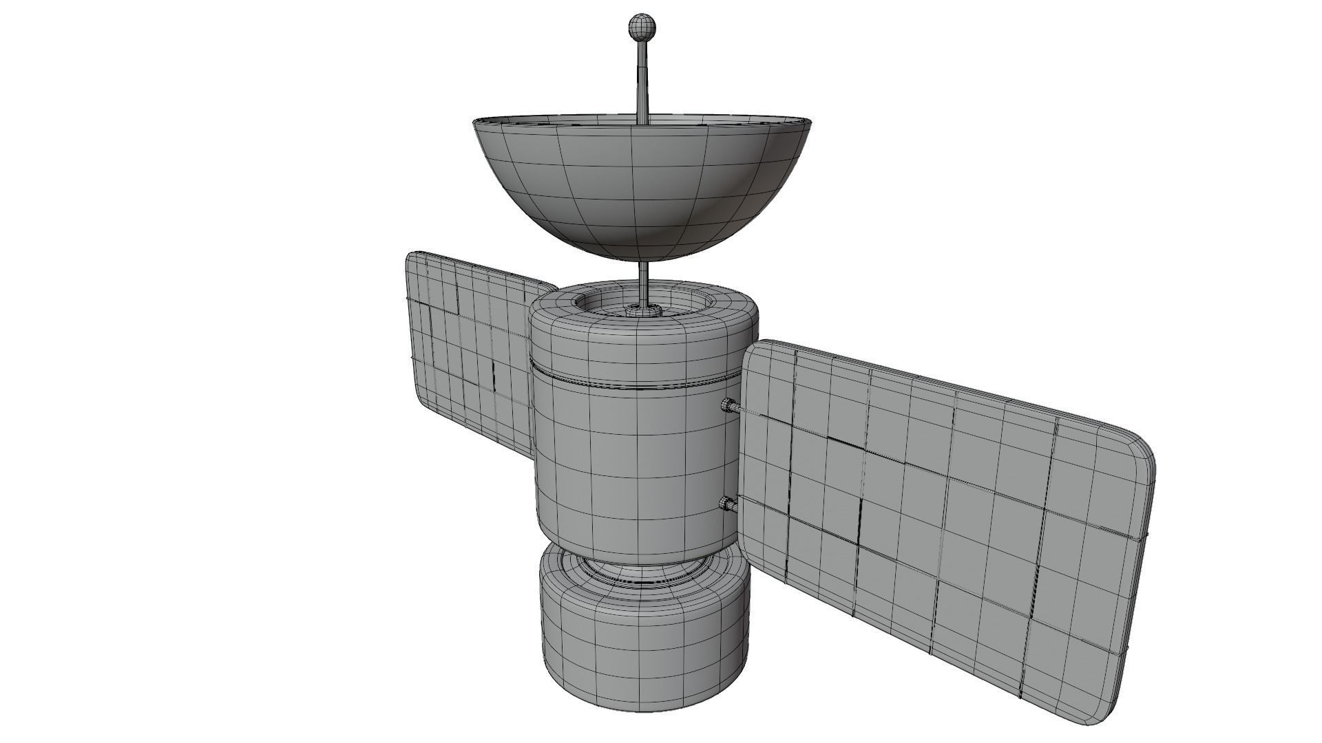Cartoon Satellite 3D model_11