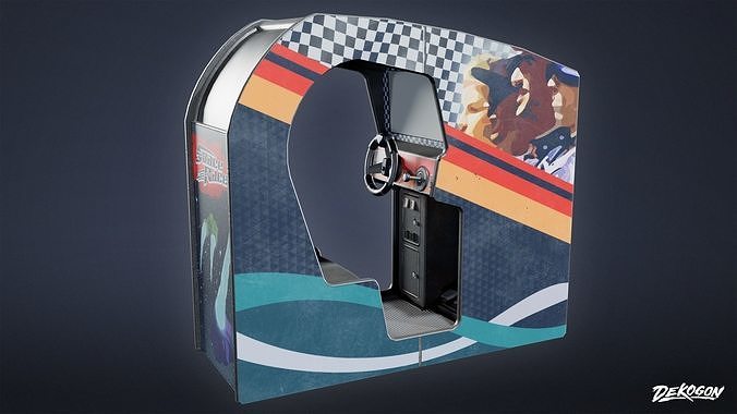ARCADE - Arcade Cabinet 08 - LOW POLY Low-poly 3D model