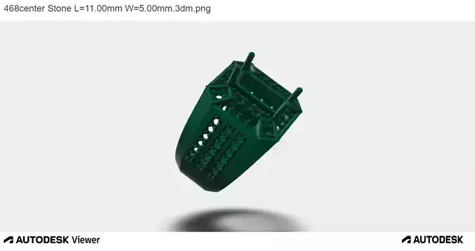 Men Ring With An Emerald Cut Center Stone 