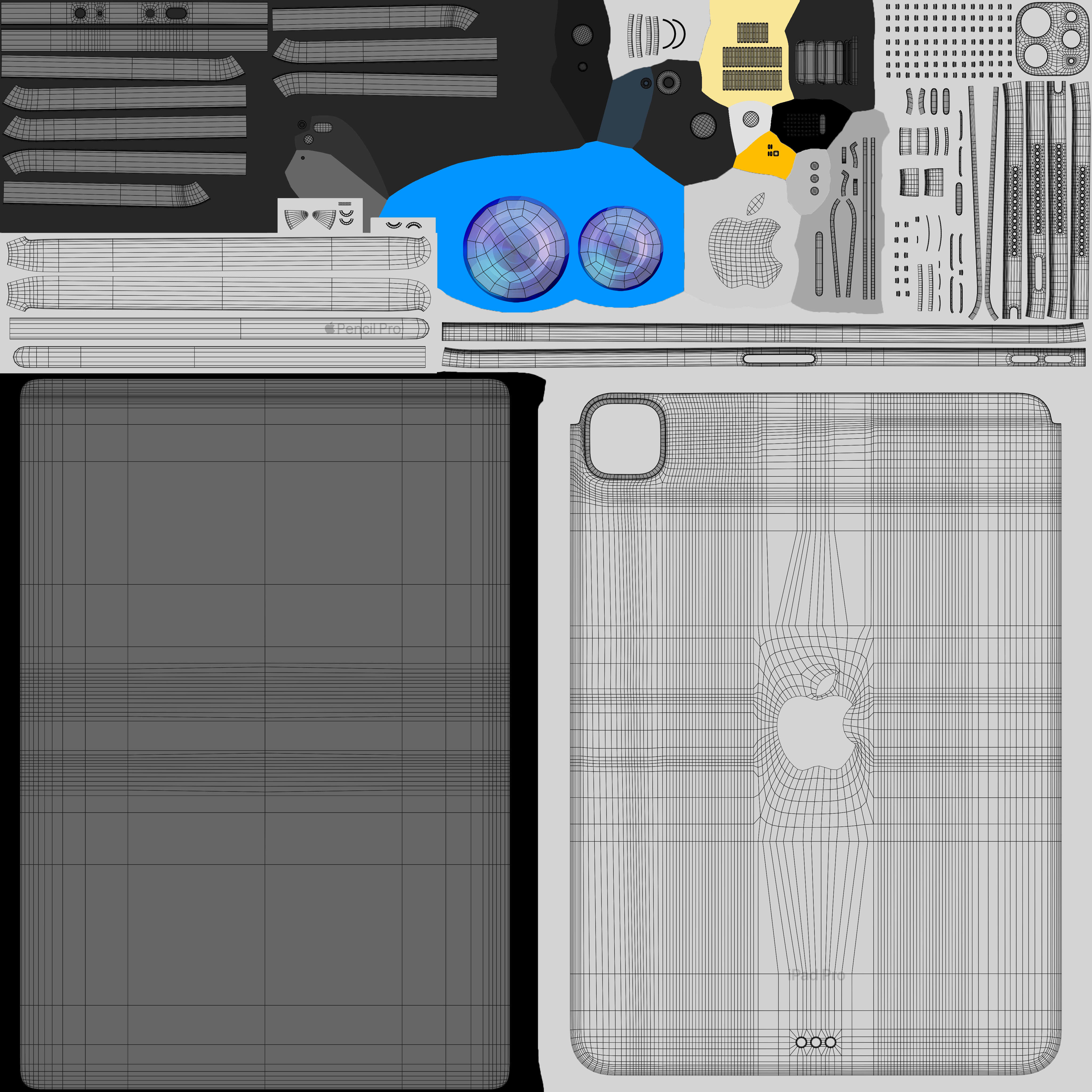 Apple iPad Pro M4 11-inch Silver 3D model_17