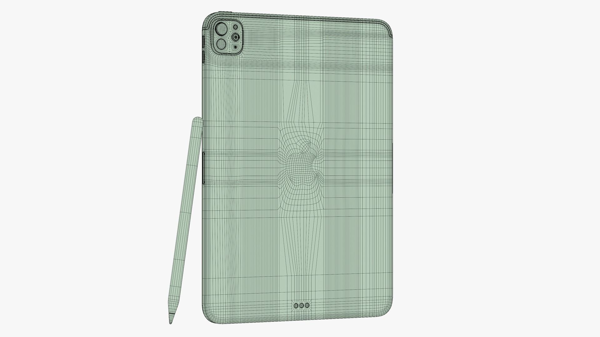 Apple iPad Pro M4 11-inch Silver 3D model_27