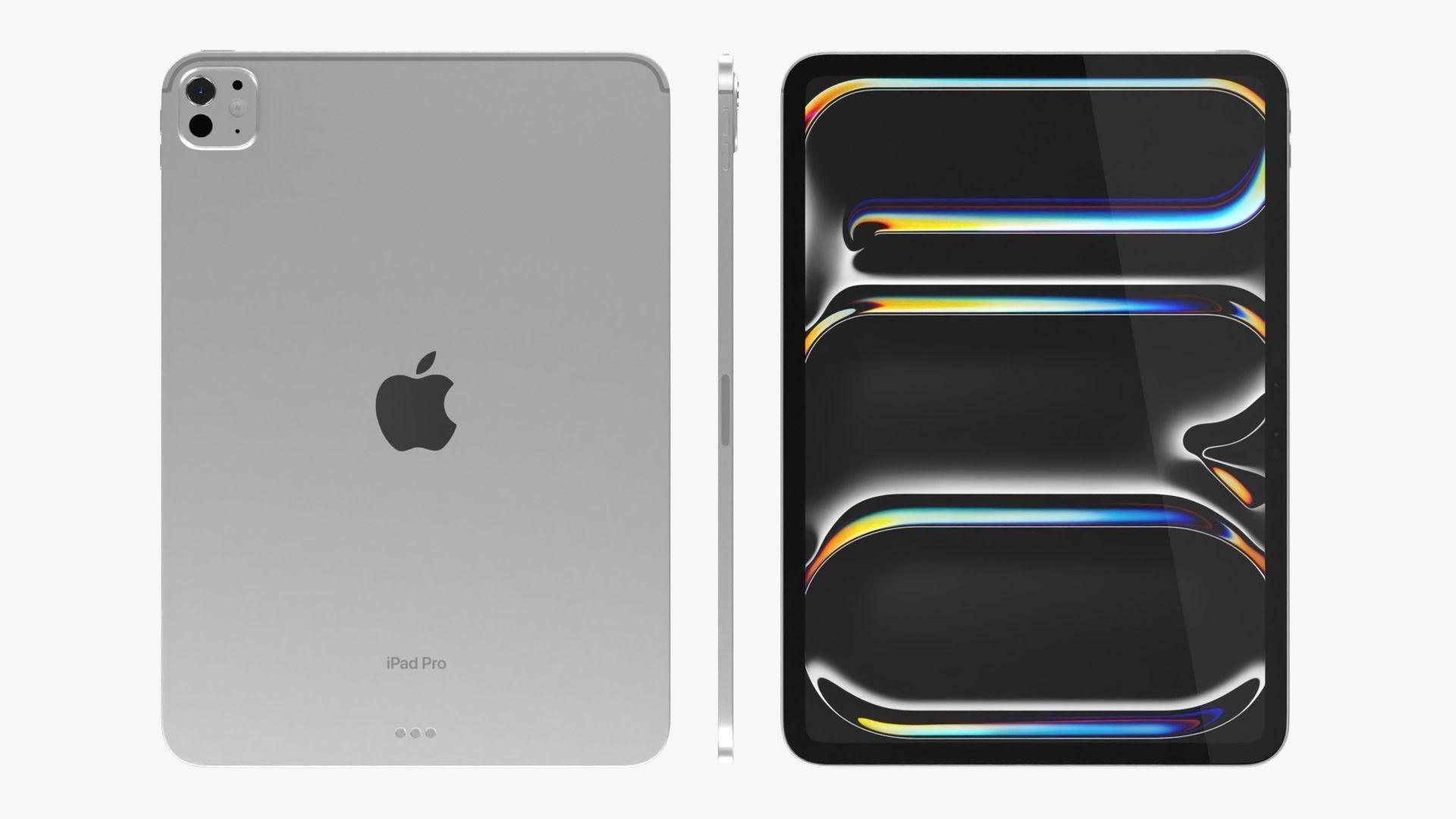 Apple iPad Pro M4 11-inch Silver 3D model_2