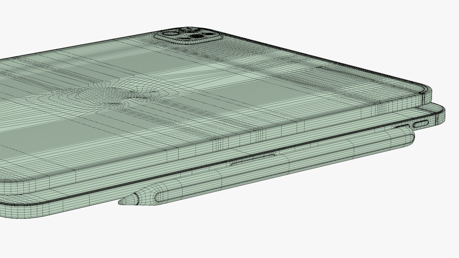 Apple iPad Pro M4 11-inch Silver 3D model_25