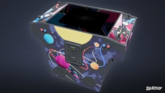 ARCADE - Arcade Cabinet 10 - LOW POLY Low-poly 3D model