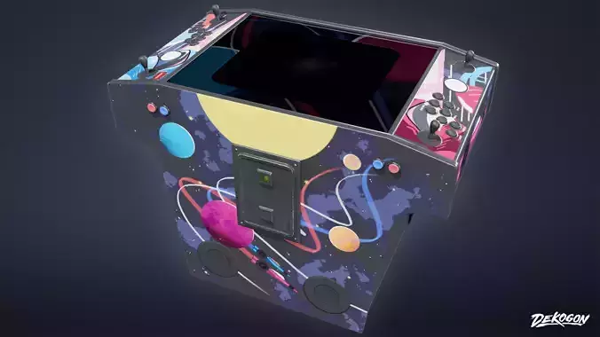 ARCADE - Arcade Cabinet 10 - LOW POLY Low-poly 3D model