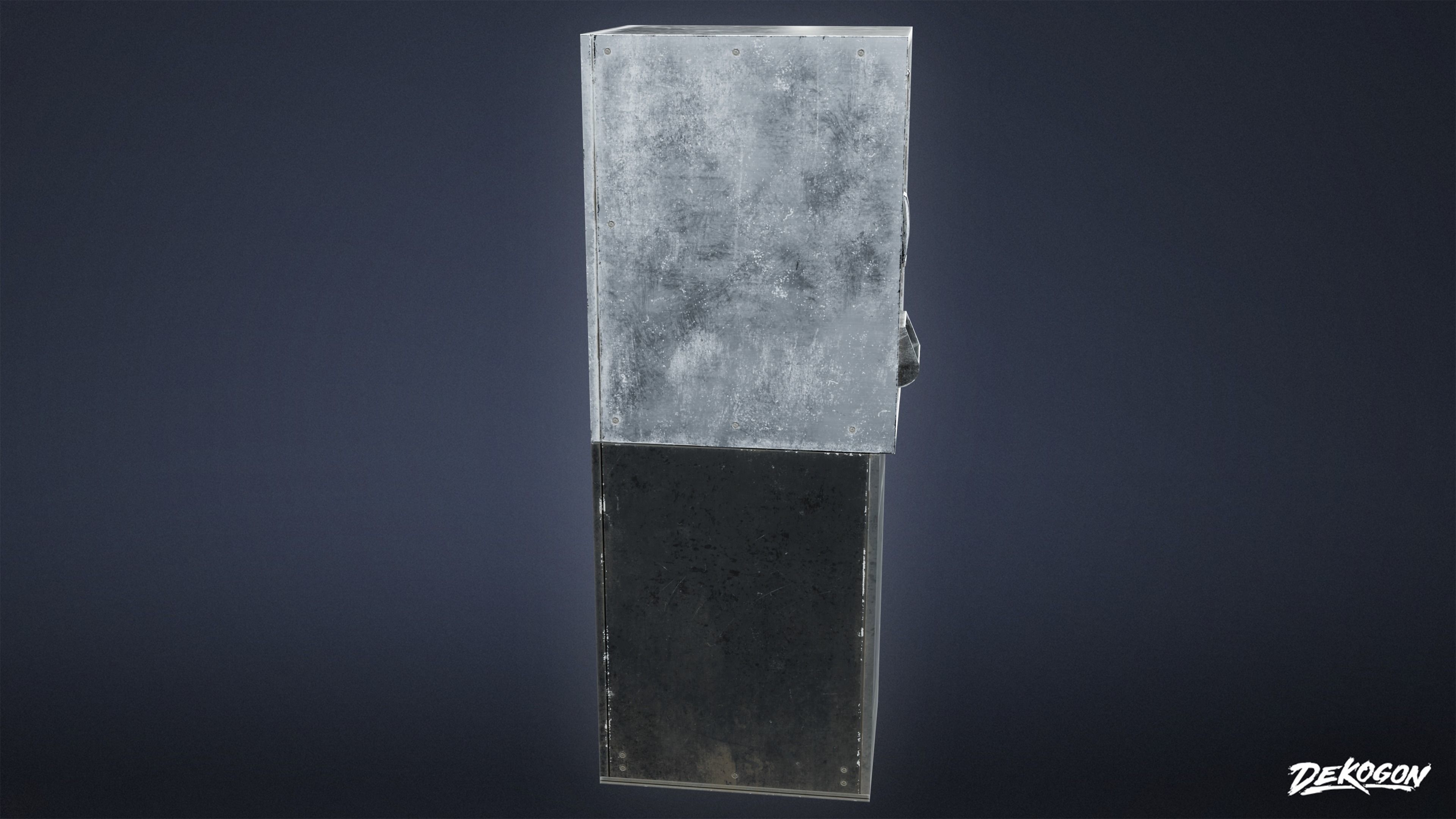 ARCADE - Change Machine 01 - LOW POLY Low-poly 3D model_3