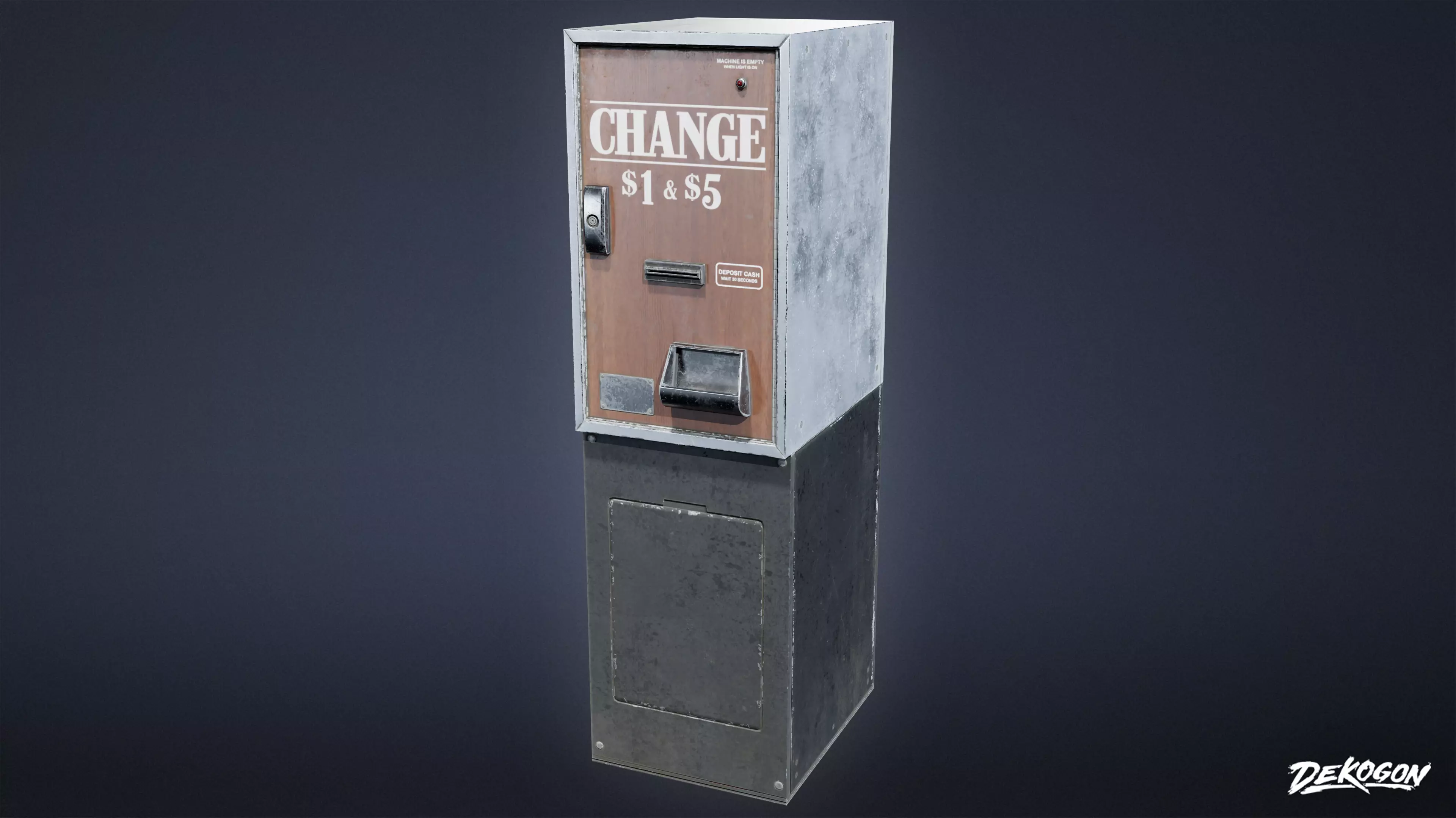 ARCADE - Change Machine 01 - LOW POLY Low-poly 3D model_0