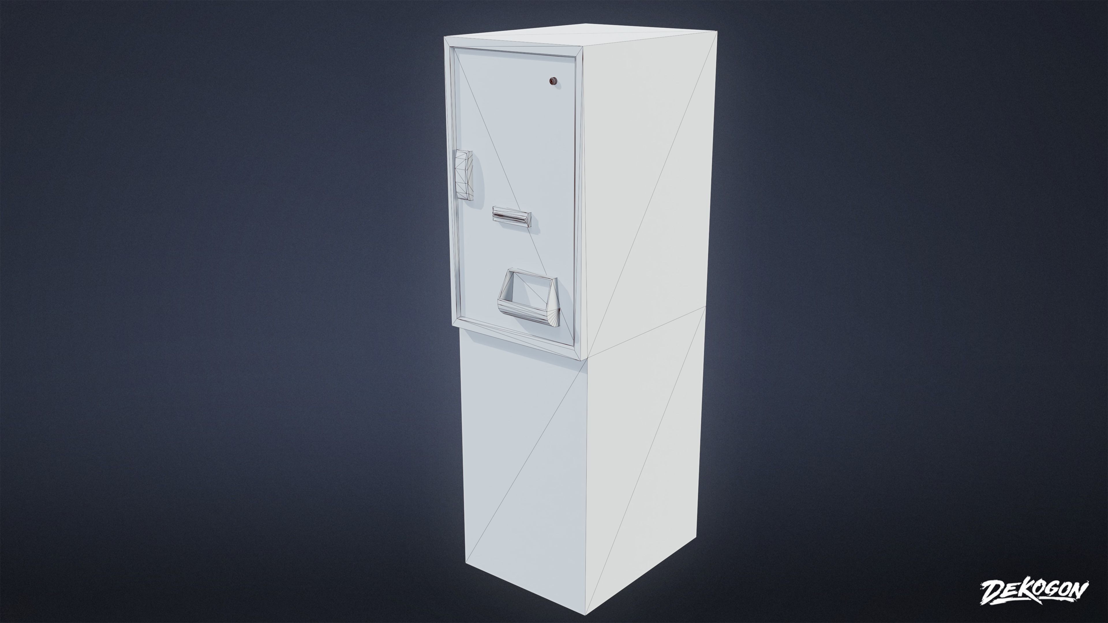 ARCADE - Change Machine 01 - LOW POLY Low-poly 3D model_1