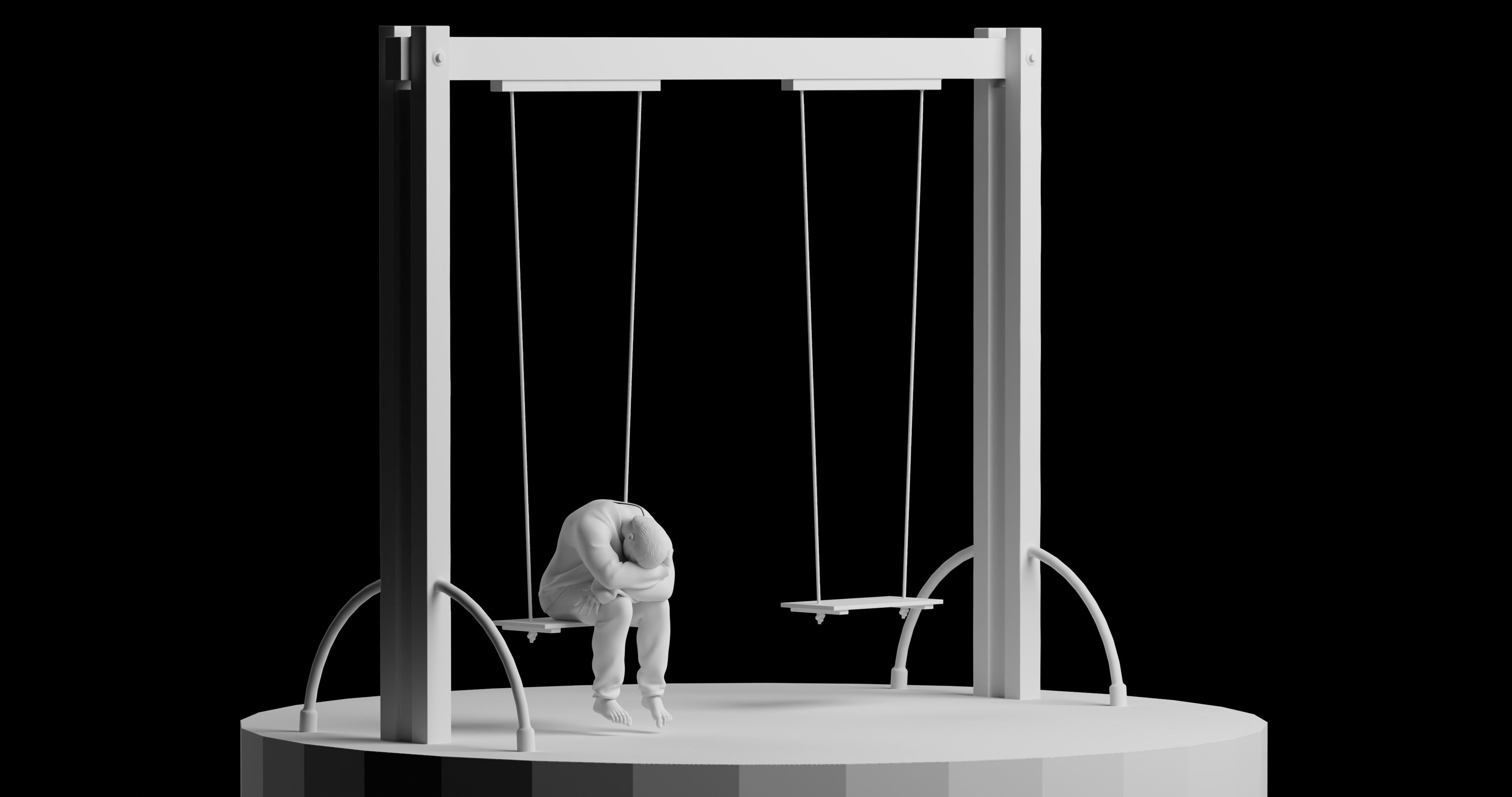 SHE LEFT 3D print model_2