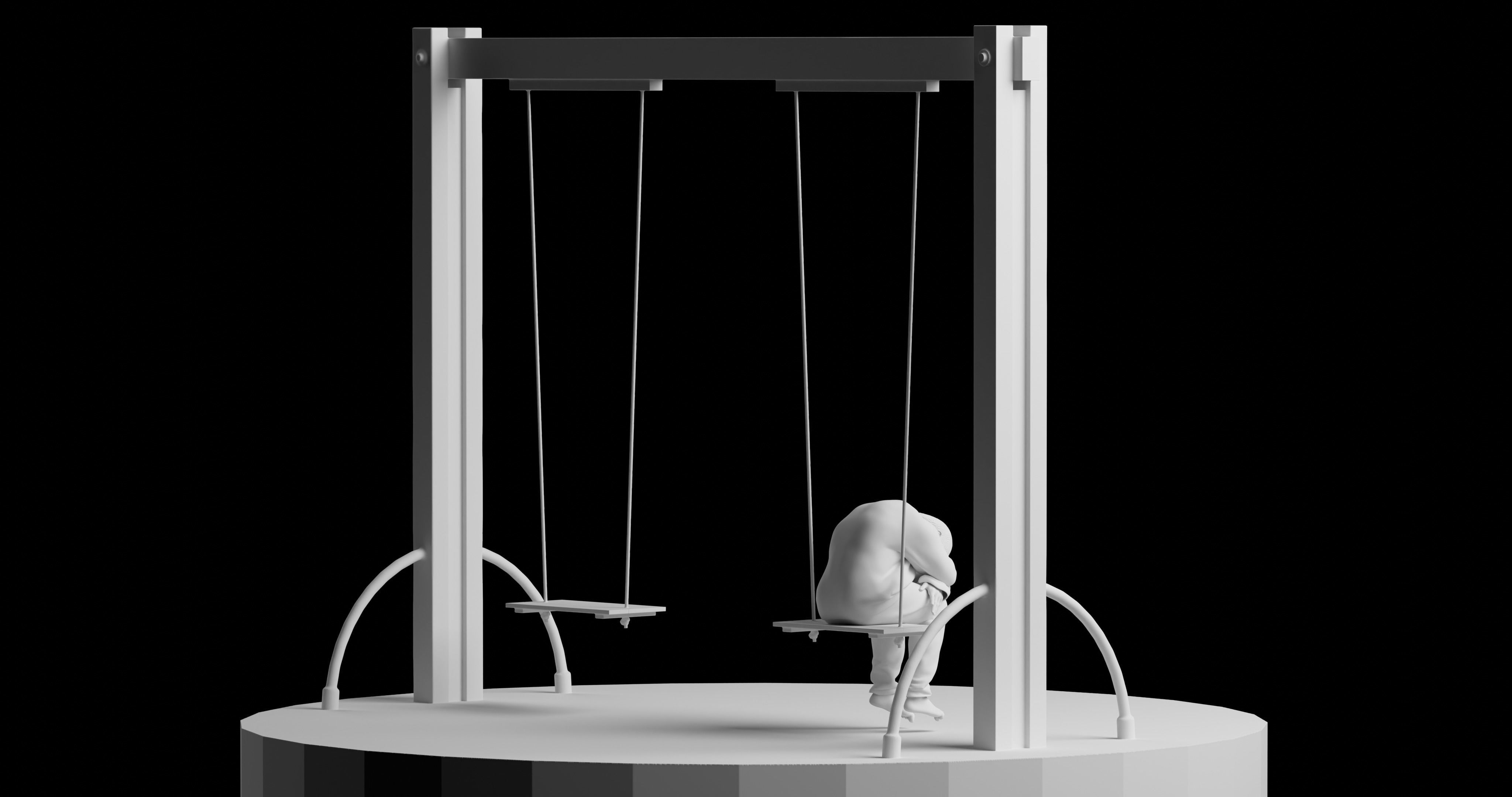 SHE LEFT 3D print model_4