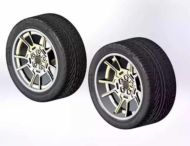 Custom wheels Foose Wheels Pantera for your scale model