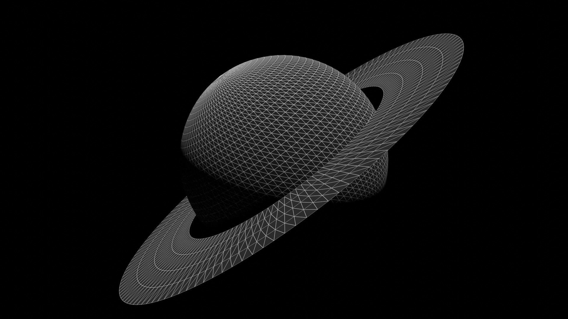 Saturn 3D Model Low-poly 3D model_10