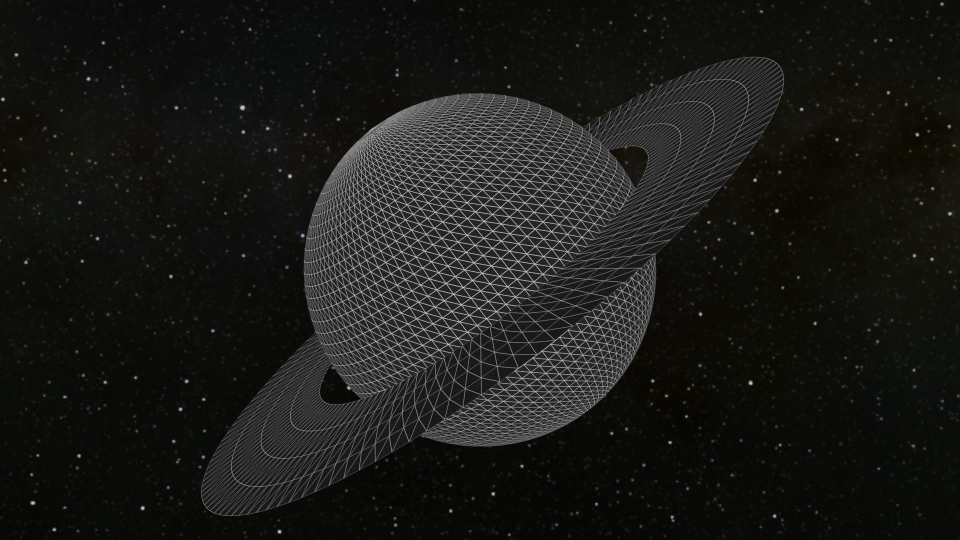 Saturn 3D Model Low-poly 3D model_8